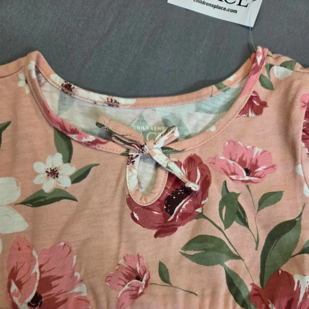 Pink Floral Babydoll Top